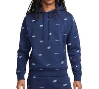 Nike FB7434-410 M NK Club+ BB PO Hoodie AOP Sweatshirt Herren Midnight Navy/Ashen Slate Größe 4XL-T