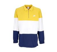 Nike FB7797-709 M NK Club+ Knit LS TOP CB Sweatshirt Herren Vivid Sulfur/White/Midnight Navy/WH Größe XS
