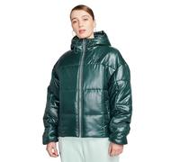 NIKE FB8769-328 NIKE W NSW PE SHINE PUFFER Jacket Damen Deep Jungle/Deep Jungle Größe S