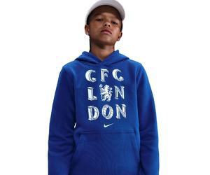 NIKE FC Chelsea London Club Hoodie Jungen 495 - rush blue/white XS (122-128 cm)