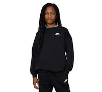 Nike FD2923-010 G NSW Club FLC OVRSZD Crew LBR Sweatshirt Girl's Black/White Größe XL