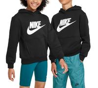 Nike Kapuzenpullover Club Fleece FD2988-010 Kinder Schwarz/Weiß Größe L