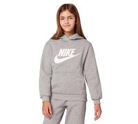 Nike FD2988-063 K NSW Club FLC HDY HBR Sweatshirt Unisex DK Grey Heather/White Größe S