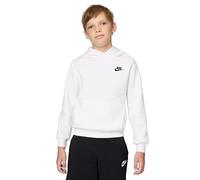 Nike FD3000-100 K NSW Club FLC HDY LBR Sweatshirt Unisex White/Black Größe M
