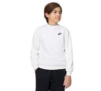 Nike FD3006-100 K NSW Club FLC Crew LS LBR Sweatshirt Unisex White/Black Größe M