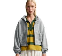Nike fleece Damen Kapuzenpullover - Grau - Größe 40 - Baumwoll-Jersey