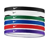 Nike Flex Classic Headbands 6 Stück elastische Haarbänder Sport Game Royal (6 Stück)