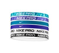 Nike Haarbänder Flex Classic Printed 6er-Pack – greenabyss/courtpurple/black
