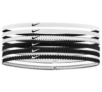 6er Pack NIKE Flex Classic Slim Haarbänder 189 - white/black/white