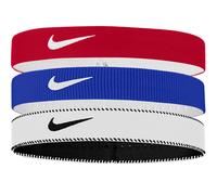 Nike Flex Classic Slim Stirnbänder 6er-Pack ONE-SIZE Weiß/Blau/Rot