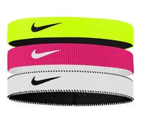 Nike Flex Classic Slim Stirnbänder 6er-Pack ONE-SIZE Weiß/Pink/Gelb