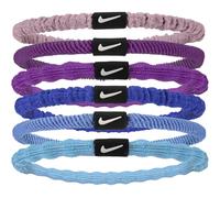 Nike Flex Hair Tie 6er Pack Haarbänder Running Fitness Training Sport Hairband Set, Elemental Pink/Bold Berry/White, One Size