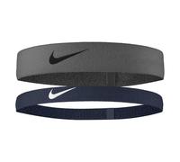 Nike Flex Headband StirnBND für Damen Set 2-teiliger aus Nylon und Spandex, Farbe: Iron Grey/Armory Navy/Black, Größe: One Size, N.100.9191.028.OS
