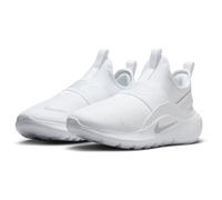 Laufschuh NIKE "Flex Runner 4", Kinder, Gr. 39, weiß (weiß, platinum tint, weiß), Synthetik, Textil, Schuhe Laufschuh, mit praktischem Schlupfeinstieg (14220206-39) weiß, platinum tint, weiß