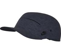 Nike Fly Cap Unstrukturierte Cap Aus Tech Fleece Mit Flachem Schirm, Obsidian/Black, HJ3504-451, L/XL