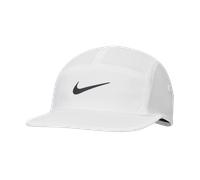 Nike Fly Dri-FIT unstrukturierte Swoosh-Cap - Weiß S/M FB5624-100