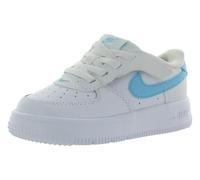 NIKE Force 1 Low EASYON BT Sneaker, Weiß Weiß Aquarium Blau, 23.5 EU
