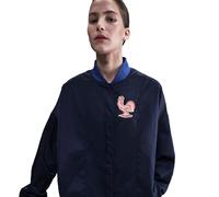 NIKE Frankreich Air Oversize Woven Bomberjacke Damen 492 - blue void/bright blue/bleached coral XL