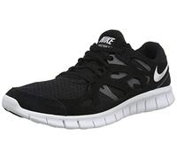 Nike Free Run 2, Laufschuhe für Herren, Black White Dark Grey, 44 EU