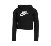 Nike French Terry Club Cropped Hoody Mädchen - schwarz, weiß, Größe L