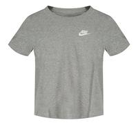 Nike Kinder-T-Shirt Sportswear Big Kids FZ5177-063 Dunkelgrau meliert Gr. S (128–137 cm)