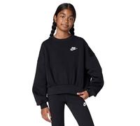 NIKE FZ9244-010 G NSW Club FLC BXY CRW LBR Sweatshirt Girls Black/White Taille M