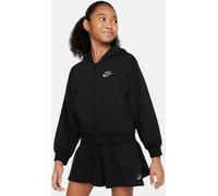 NIKE G NSW FZ Hoodie JSY LBR Kinder | BLACK/FLAT PEWTER | M