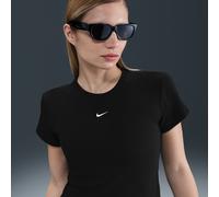 Nike - Women's Sportswear Tight Ribbed S/S T-Shirt - Funktionsshirt, Gr. XS, schwarz (Black)