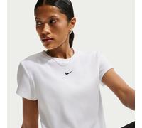 Nike Geripptes Kurzarm-T-Shirt mit enger Passform (Damen) - Weiß XL Tall HV4994-100