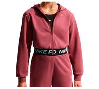 Nike - Girl's NP Dri-Fit Full Zip Fleece Hoody - Hoodie, Gr. 134-146 M, rot (PinkSmoke/PinkSmoke/Black/White)