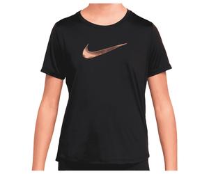 Nike - Girl's NP Dri-Fit One S/S Top Sport - Funktionsshirt, Gr. 128-140 S, schwarz (Black/Black)