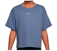 Nike - Girl's NSW Tee Boxy Essential LBR - Funktionsshirt, Gr. 128-140 S, blau (WorldIndigo)