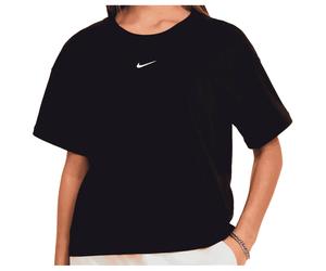 Nike - Girl's NSW Tee Boxy Essential LBR - Funktionsshirt, Gr. 128-140 S, schwarz (Black)
