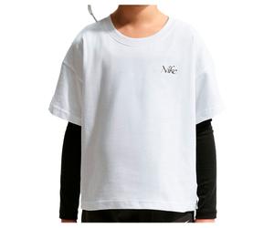 Nike - Girl's NSW Tee OC Boxy Flower - T-Shirt, Gr. 128-140 S, weiß (White)