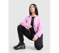 Nike Girls' Pro Crop Full Zip Hoodie Kinder, Rosa - 13-15Y