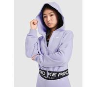 Nike Girls' Pro Cropped Full Zip Hoodie Junior, Lila - 12-13Y