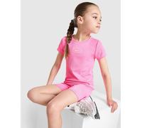 Nike Girls' Ribbed T-Shirt/Shorts Set Children, Rosa - 4-5Y