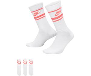 Nike Golf Socken Everyday Essential Crew 3er-Pack, weiss/pink weiß