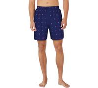 Nike Swim Better Icon Nike Luxe Letter 7" Volley Short Badeshorts Für Herren In Marineblau Nessf518-440 Print;Dunkelblau M