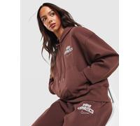 Nike Graphic Swoosh Oversized Hoodie - Damen, Braun - XS