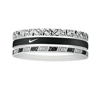 Stirnband Nike Printed Hairbands 3PK - black/black/black