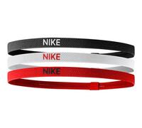NIKE Haarband Elastic (3 Pack) (9318-4) ONE SIZE Schwarz / Weiß / Rot