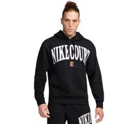 Herren Tennissweatshirt Nike Heritage Court Fleece - Schwarz (XL)