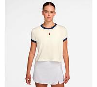 Nike Heritage T-Shirt Damen-creme, dunkelblau in creme, Größe: XS