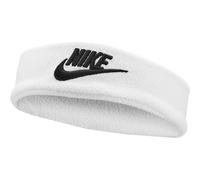 Nike Classic Breites Frottee-Stirnband weiß schwarz