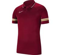Nike Herren Academy 21 Polohemd, Team Rot / Weiß Jersey Gold Weiß, S EU