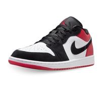 Jordan Herren Air 1 Low Sneaker, Schwarz/Weiß/Turnrot, 47.5 EU