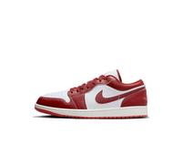 Nike Herren Air Jordan 1 Low Sneaker, Weiß/Hummer/Segel/Dune Red, 44 EU