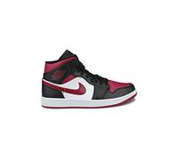 Nike Herren Air Jordan 1 Mid Basketballschuh, Rot Black Noble Red White, 45 EU