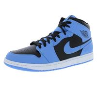 Nike Herren Air Jordan 1 Mid Sneaker, University Blue/White/Black, 45 EU